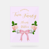 ツーボーファンシーフローラ誕生日 アクリルサイン (正面)