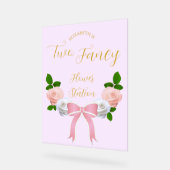 ツーボーファンシーフローラ誕生日 アクリルサイン (傾斜)