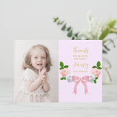 ツーボーファンシーフローラ誕生日 サンキューカード (スタンド正面)