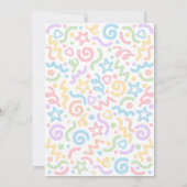 ツーマッチ・ファン・コンフェッティ・バルーン 2歳の誕生日 招待状 (裏面)