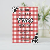 ツームーディファームテーマ誕生日パーティー 招待状 (スタンド正面)