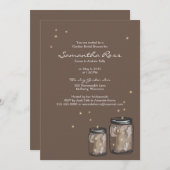 ツーメイソンジャース&ホタルブライダルシャワー 招待状 (正面/裏面)