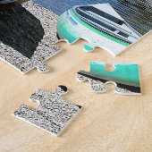 ツーメディスレイクグレイシャーナショナルパークモンタナ ジグソーパズル (側面)