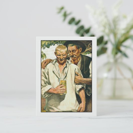 ツーメンズバイリチャード・シャウプファインアートゲイ ポストカード (スタンド正面)