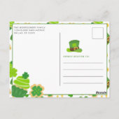 ツーラッキークシャモロックス 2歳の誕生日セントパトリックデー ポストカード (裏面)