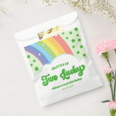 ツーラッキーチャームレインボー2nd誕生日パーティー フェイバーバッグ (封をした状態)