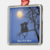 ツーラバーズキャットプレミアムスクエアオーナメント メタルオーナメント (左)