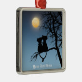 ツーラバーズキャットプレミアムスクエアオーナメント メタルオーナメント (右)