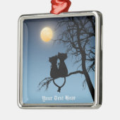 ツーラバーズキャットプレミアムスクエアオーナメント メタルオーナメント (左)