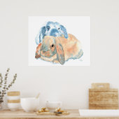 ツーラビットプリント ポスター (キッチン)