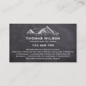 ツーランゲージ建築ハンディマンカーペンター 名刺 (裏面)