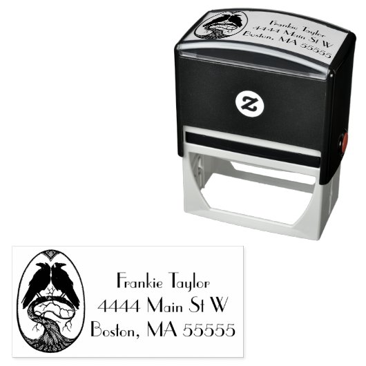 ツーラヴェンスイラストレーション パーソナライズされた セルフインキングスタンプ (インサイチュ)