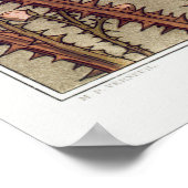 ツーリザードヴィンテージイラストレーションアート ポスター (角)