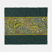 ツーリザード顔 フリースブランケット (正面(横))