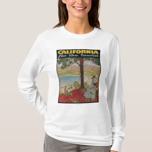 ツーリストポスターのためのカリフォルニア Tシャツ (正面)