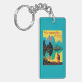 ツーリストポスター-ヨセミテ国立公園、カリフォルニア キーホルダー (正面左)