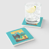 ツーリストポスター-ヨセミテ国立公園、カリフォルニア ストーンコースター (横)