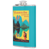 ツーリストポスター-ヨセミテ国立公園、カリフォルニア フラスク (左)