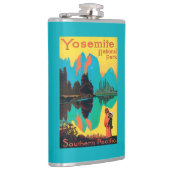 ツーリストポスター-ヨセミテ国立公園、カリフォルニア フラスク (右)