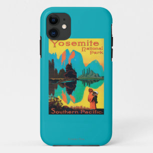 ツーリストポスター-ヨセミテ国立公園、カリフォルニア iPhone 11 ケース