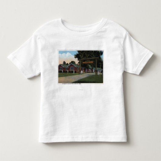 ツーリスト公園の入口の眺め トドラーTシャツ (正面)