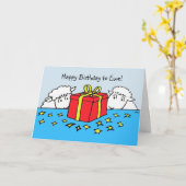 ツーリトルヒツェ誕生日ギフト カード (黄色い花)