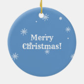 ツーリトルペンギンカスタムズクリスマス セラミックオーナメント (裏面)