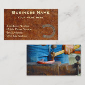 ツーリフェイクドレザーウェスタンスタイルIVビズカード 名刺 (正面/裏面)