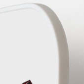 ツーリングオートバイカートゥーンイラストレーション ピックルボールラケット (左詳細)