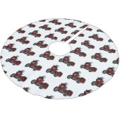 ツーリングオートバイカートゥーンイラストレーション ブラッシュドポリエステルツリースカート (アングル)