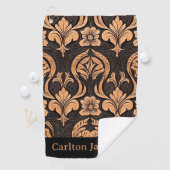 ツーリ男らしドレザーウェスタンスタイルカスタム ゴルフタオル (インサイチュ)