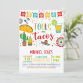 ツールとタコスの招待状 - ホワイト 招待状 (スタンド正面)