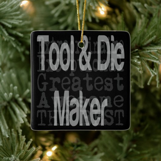 ツールとダイメーカー超並並み セラミックオーナメント (ツリー)