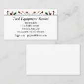 ツールと開発レンタルカスタムの名刺 名刺 (正面/裏面)