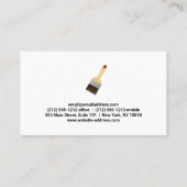 ツールを使用した手描き画家 | ロー絵を描ラ 名刺 (裏面)