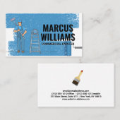 ツールを使用した手描き画家 | ロー絵を描ラ 名刺 (正面/裏面)