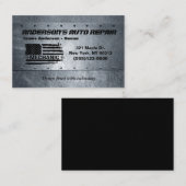 ツールアメリカンフラッグメタルデザイン車の自動修復 名刺 (正面/裏面)