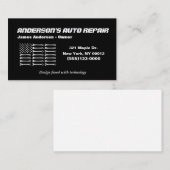 ツールアメリカンフラッグメタルデザイン車の自動修復Bu 名刺 (正面/裏面)