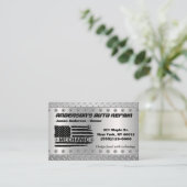 ツールアメリカンフラッグメタルデザイン車の自動修復Bu 名刺 (スタンド正面)