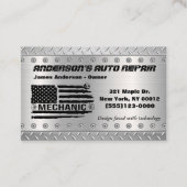 ツールアメリカンフラッグメタルデザイン車の自動修復Bu 名刺 (正面)
