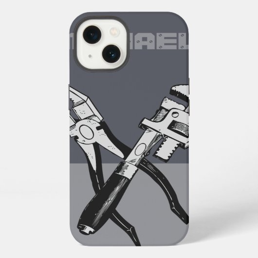 ツールカスタムモノグラムケース iPhoneケース (裏面)