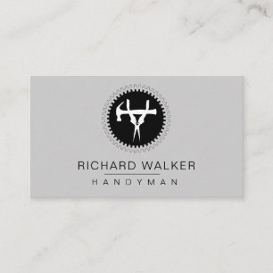 ツールハンドマン整備士自動車大工インダストリー 名刺