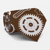 ツールパターン01.b DBrown BG ネクタイ (ロール)