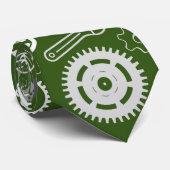 ツールパターン01.b DGreen BG ネクタイ (ロール)