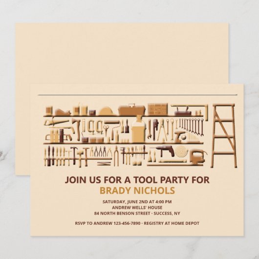 ツールベンチ 招待状 (正面/裏面)