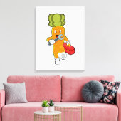 ツールボックスの整備士としてニンジン キャンバスプリント (インサイチュ (リビング))