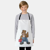 ツールボックスを使用して職人としてベア エプロン (着用した状態)