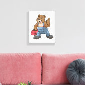 ツールボックスを使用して職人としてベア キャンバスプリント (インサイチュ (リビング))