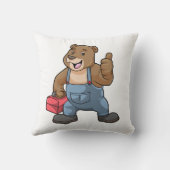 ツールボックスを使用して職人としてベア クッション (裏面)