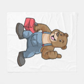 ツールボックスを使用して職人としてベア フリースブランケット (正面(横))